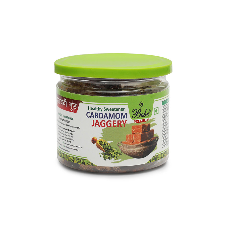Bebe Fennel Jaggery (250g) + Bebe Cardamom Jaggery (250g) (Pack of 2 Each)