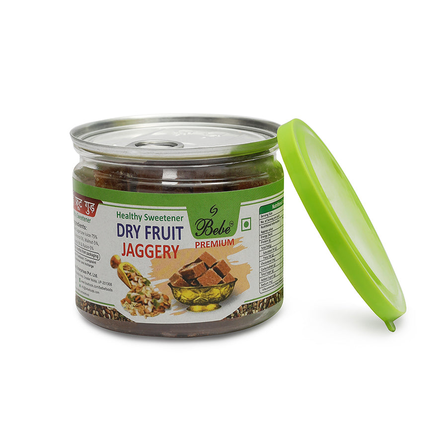 Bebe Dry Fruit Jaggery (200g) + Bebe Fennel Jaggery (250g) (Pack of 2 Each)