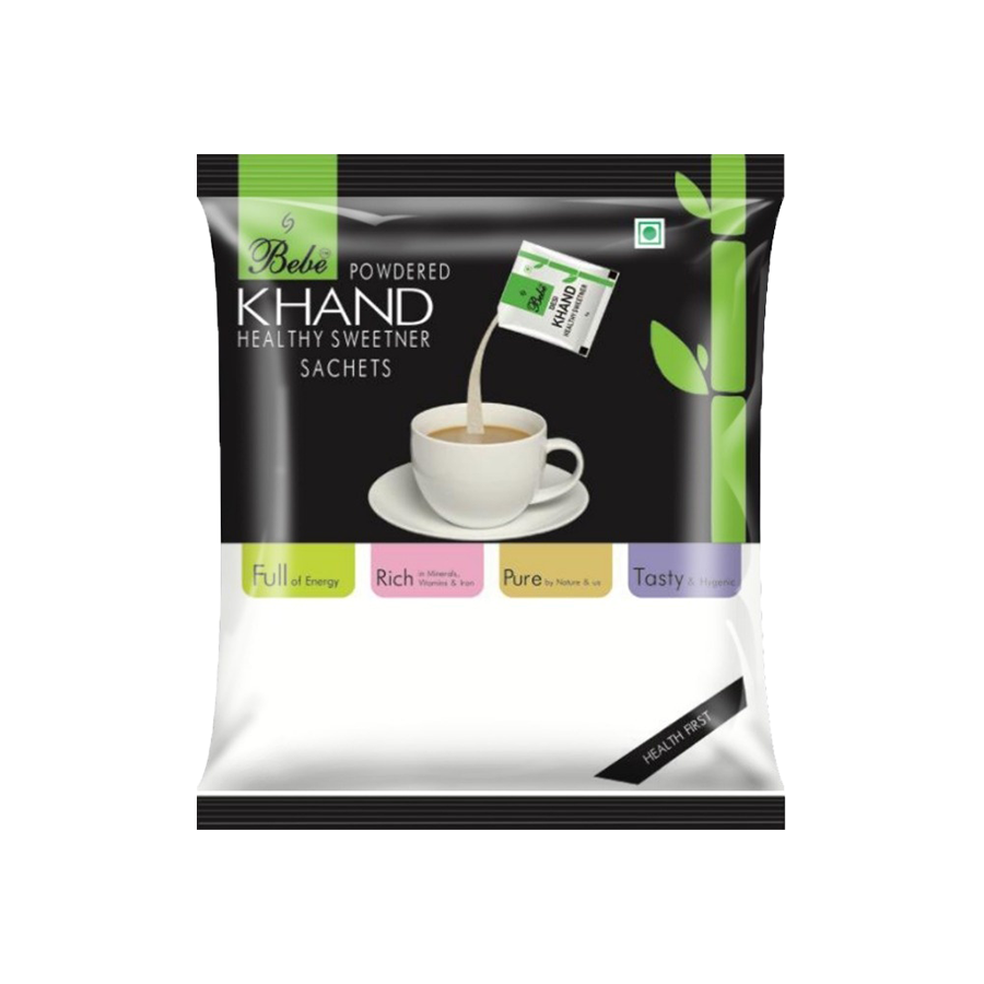 Bebe Jaggery Powder Sachets (150g) + Bebe Khand Sachets (150g) (Pack of 2 Each)
