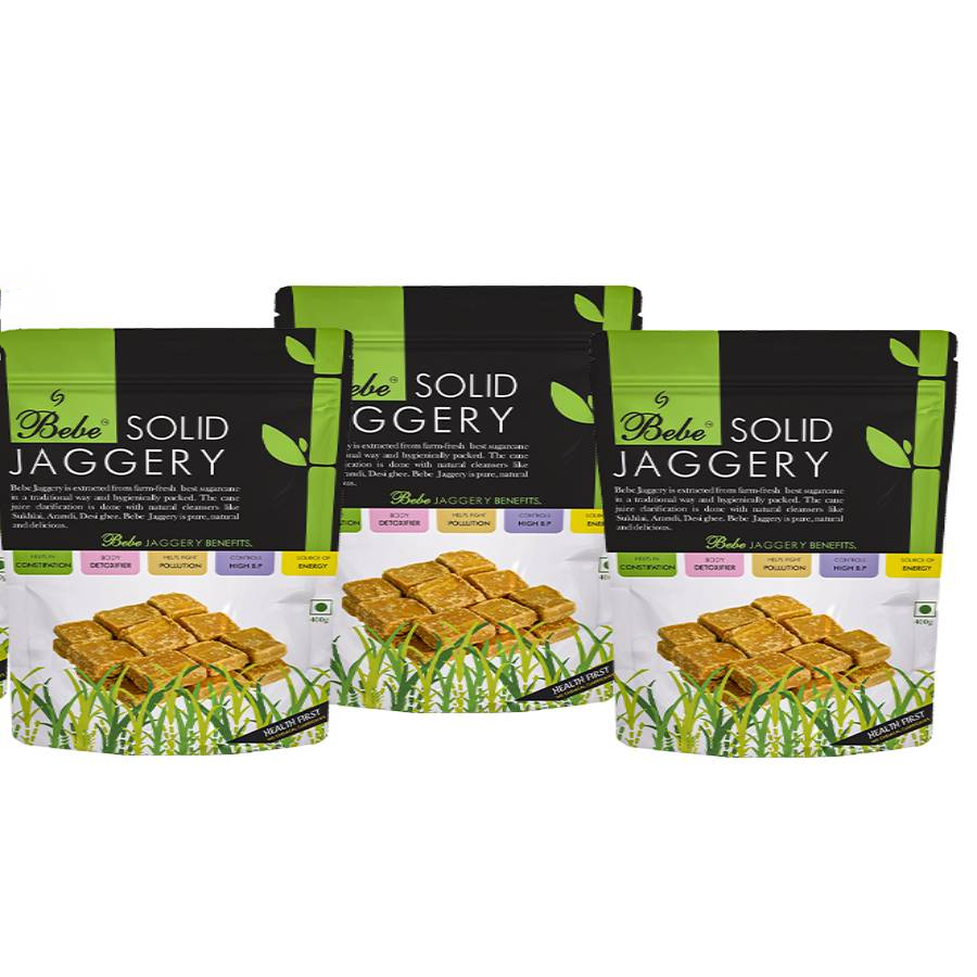 Bebe Solid Jaggery (400g x 3)