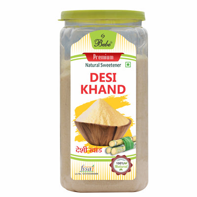 Bebe Desi khand 750g Front |All Natural  | Healthy Sugar | Traditionally made in small batches | No chemicals | Culinary Delight/sweetener for Tea,Coffee,Milk