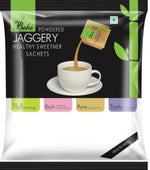 Load image into Gallery viewer, Bebe Jaggery Powder Sachet 150g Front|Shakker | Shakkar | Healthy Sugar |Natural | Traditionally made | Use in Tea,Coffee, Milk | Relish with curd or ghee over roti or rice
