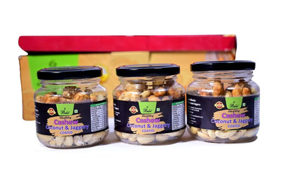 Bebe Jaggery & Coconut Coated Cashews 300g (Pack of 3)