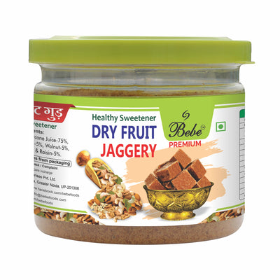 Bebe Dryfruit Jaggery 200g Pack of 2 pcs (200g each)